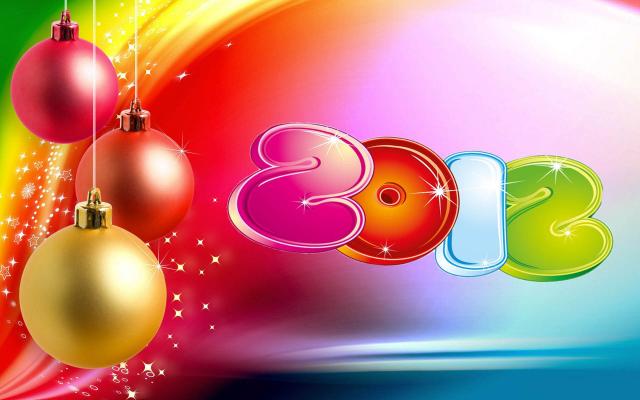 Новый год 2012, фотообои 0415 Новый год 2012 - фото 0415