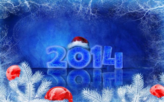 Новый год 2014, фотообои 0658 Новый год 2014 - фото 0658