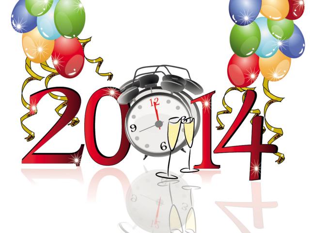 Новый год 2014, фотообои 0720 Новый год 2014 - фото 0720