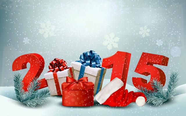 Новый год 2015, фотообои 0772 Новый год 2015 - фото 0772